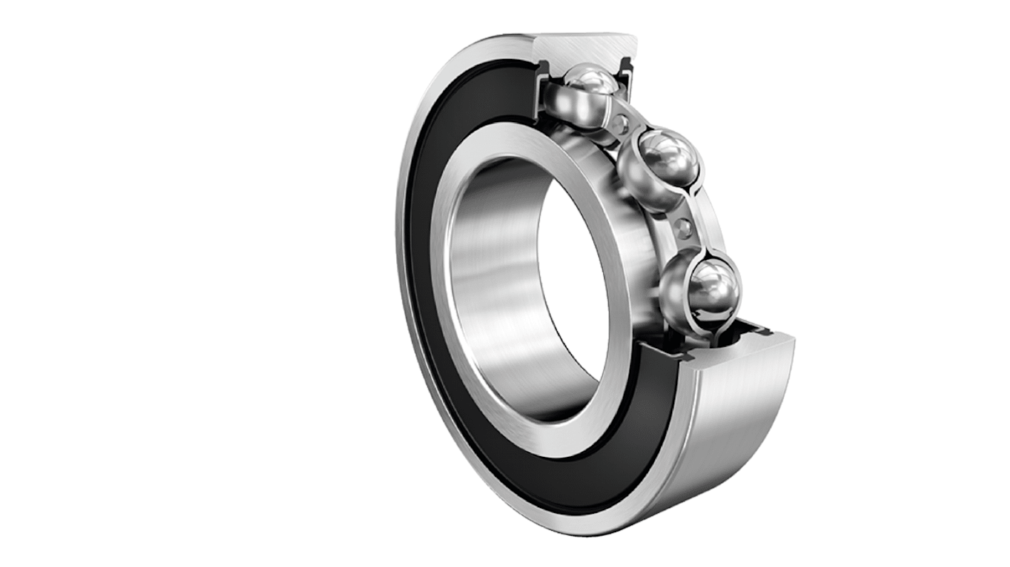 FAG S6201-2RSR-HLC Single Row Deep Groove Ball Bearing- Both Sides Sealed 12mm I.D, 32mm O.D