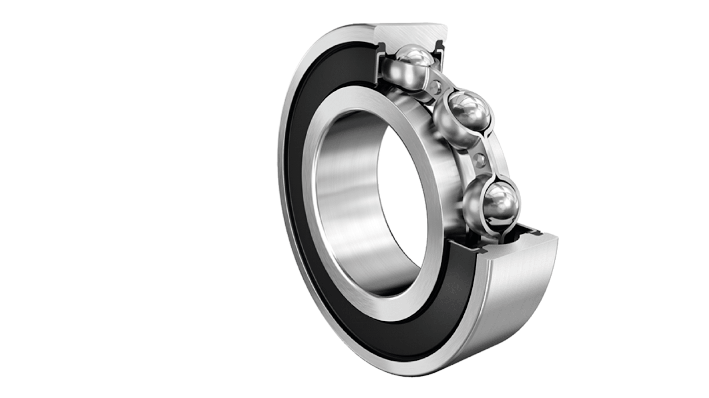 FAG S6203-2RSR-HLC Single Row Deep Groove Ball Bearing- Both Sides Sealed 17mm I.D, 40mm O.D