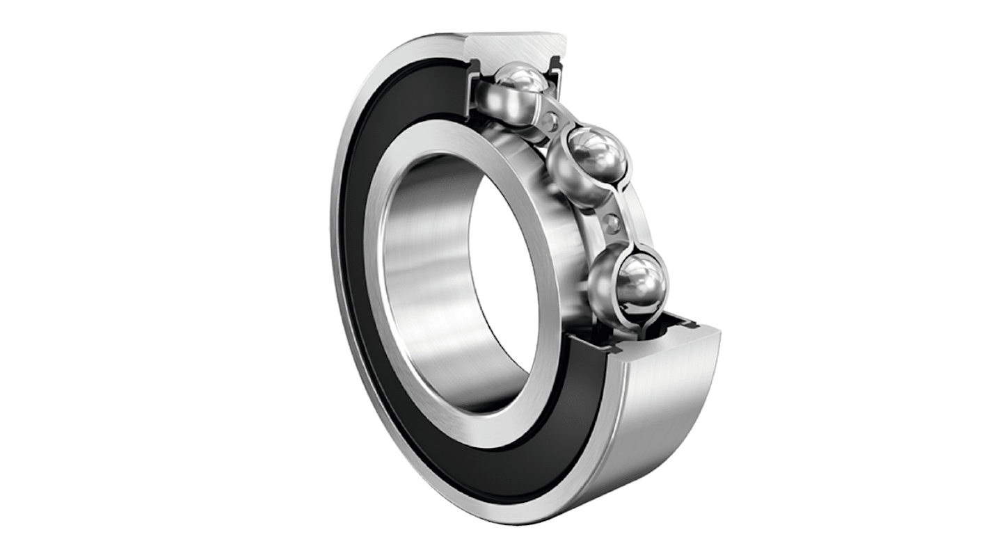 FAG 62200-A-2RSR Single Row Deep Groove Ball Bearing- Both Sides Sealed 10mm I.D, 30mm O.D