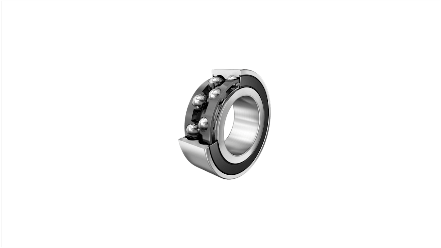 FAG Dobbeltradet vinkelkontaktkugleleje Kugleleje, 25mm I.D., 62mm U.D., Løbering bredde: 25.4mm