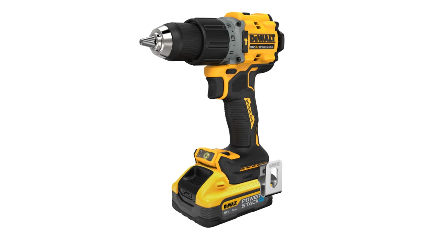 DCD805H2T QW DeWALT XR POWERSTACK 18V Cordless Hammer Drill Li Ion RS