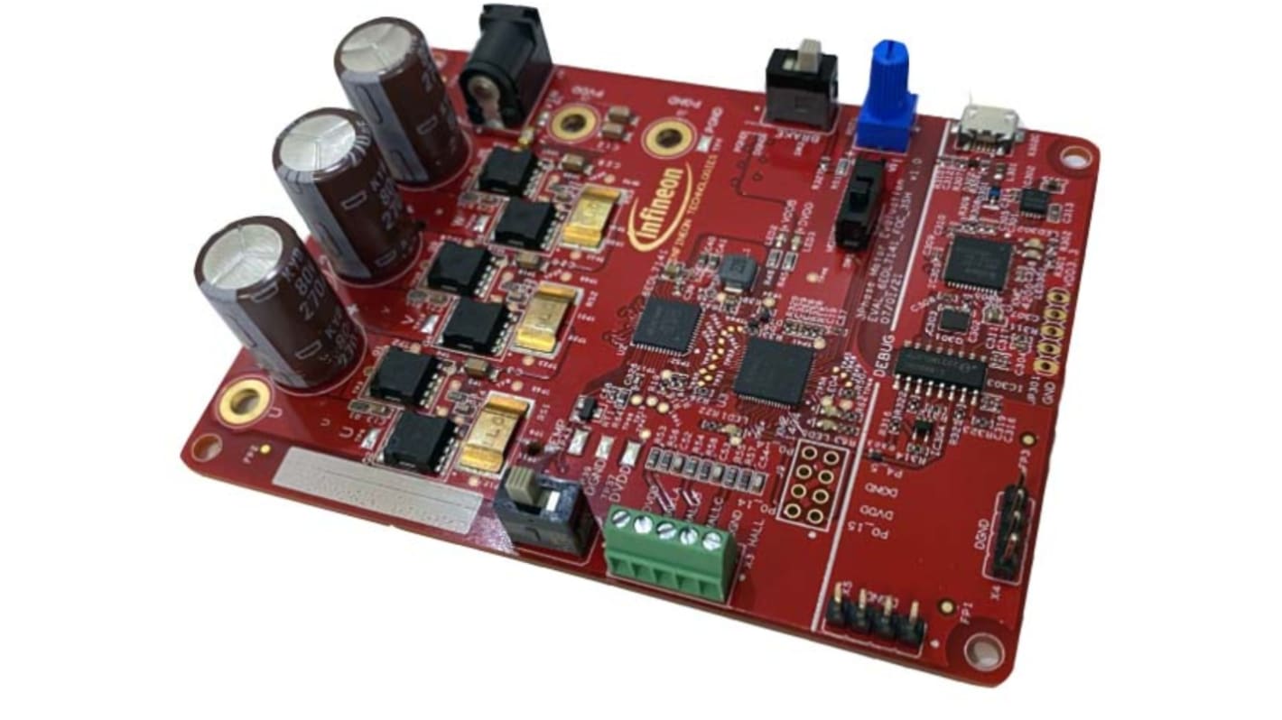 Infineon MOTIX 6EDL7141 Evaluierungsplatine, EVAL6EDL7141FOC3SHTOBO1 Motortreiber