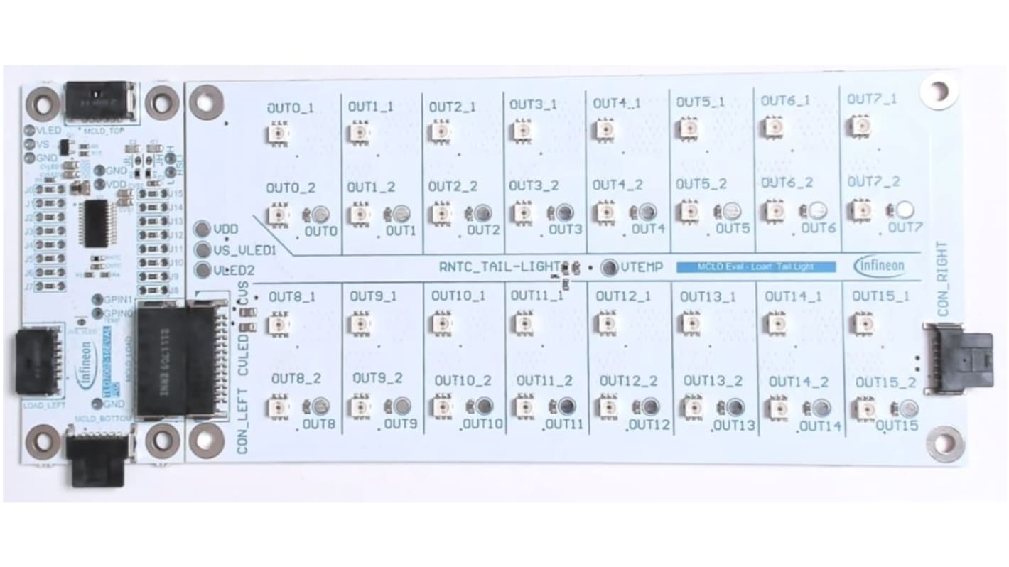 Infineon LED 控制器评估测试板, TLD700216LITEKITTOBO1, 用于TLD7002-16ES