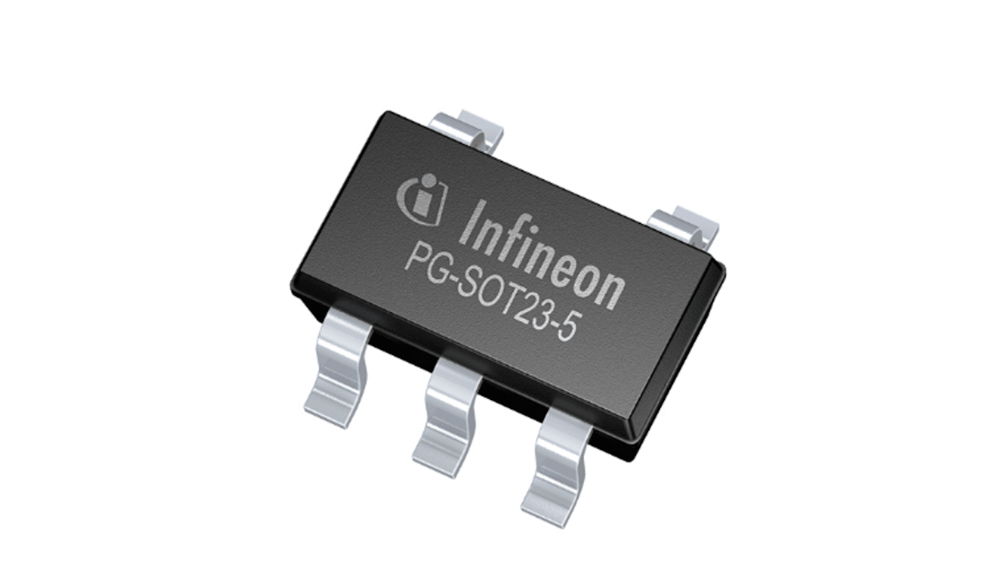 Infineon MOSFET驱动器, CMOS逻辑, PG-SOT23-5-1, 5针, 25V电源, 2.6 A输出