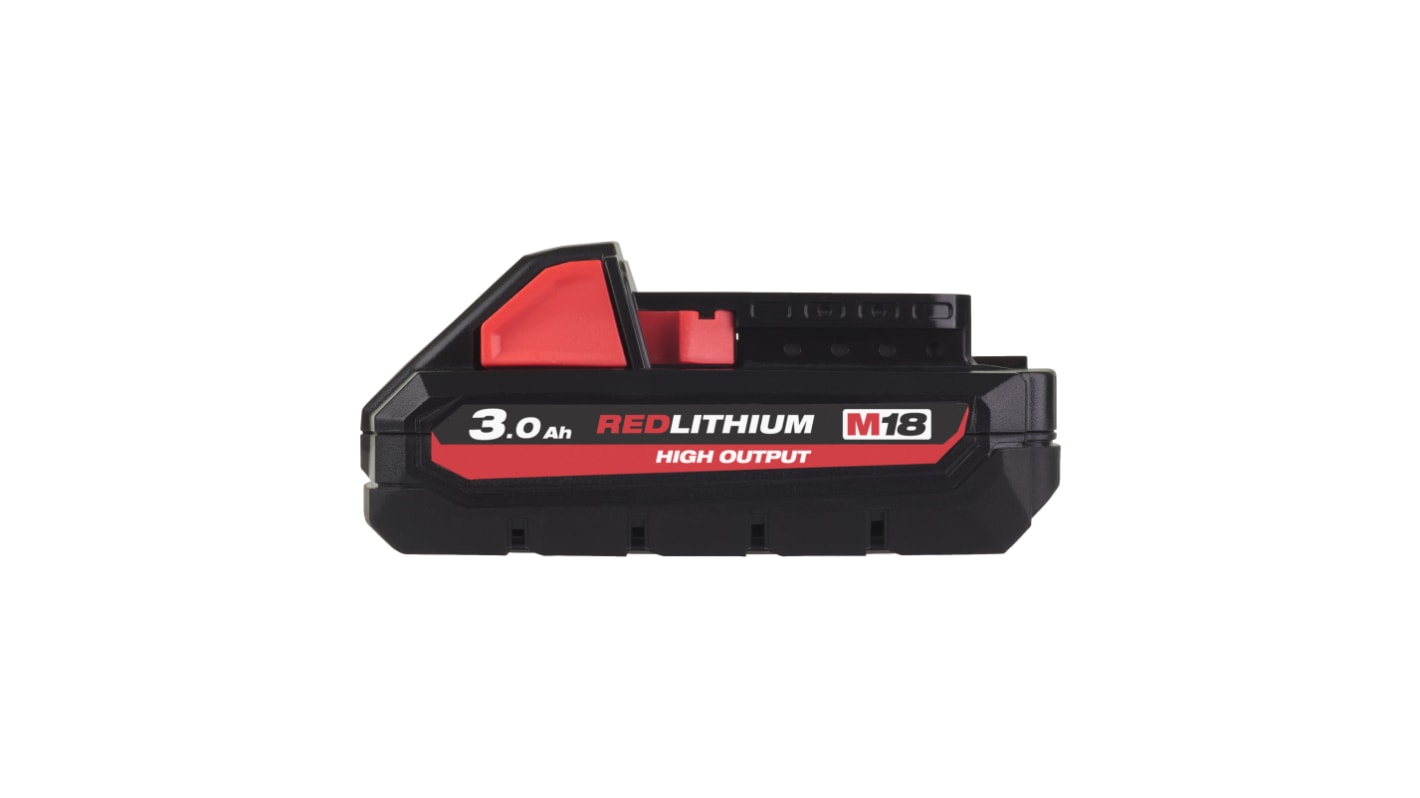 Batterie rechargeable pour outillage électroportatif Milwaukee, 18V Li-ion M18