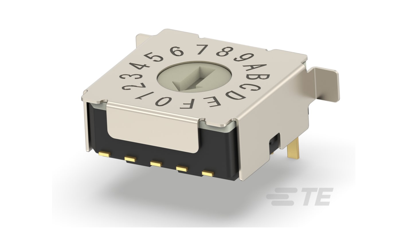 TE Connectivity 16 Way Surface Mount DIP Switch 16P, Screwdriver Actuator