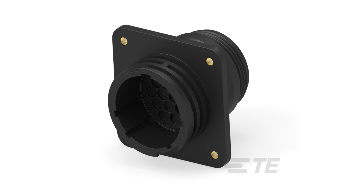 TE Connectivity 电源连接器插座, 600 V 交流, 面板安装, 热塑性塑料外壳, AMP CPC系列