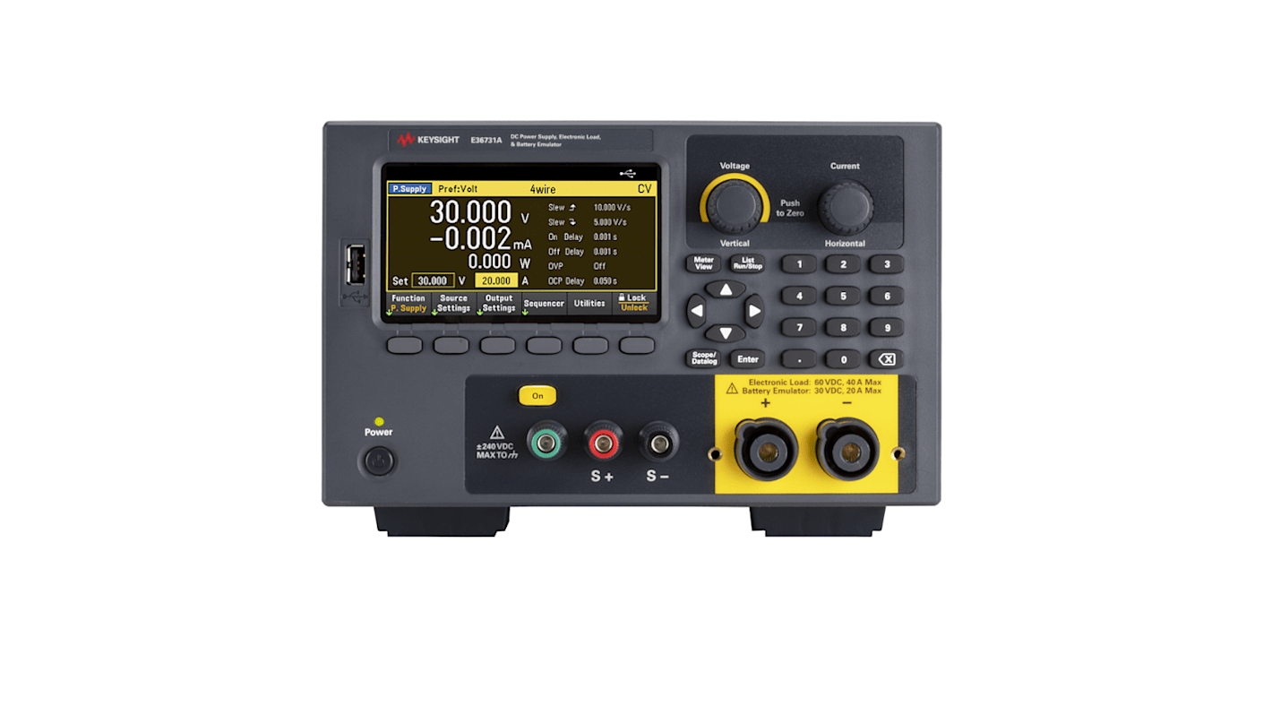Emulator odłączenia akumulatora 0 → 30V 20A Keysight Technologies 200W Zasilacz z automatycznym przełączaniem
