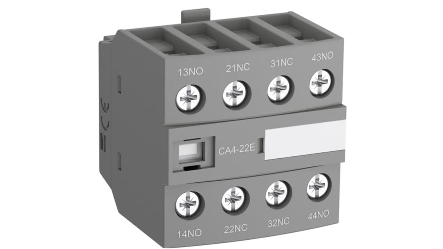ABB Auxiliary Contact Block, 4 Contact, 4NC, Front Mount