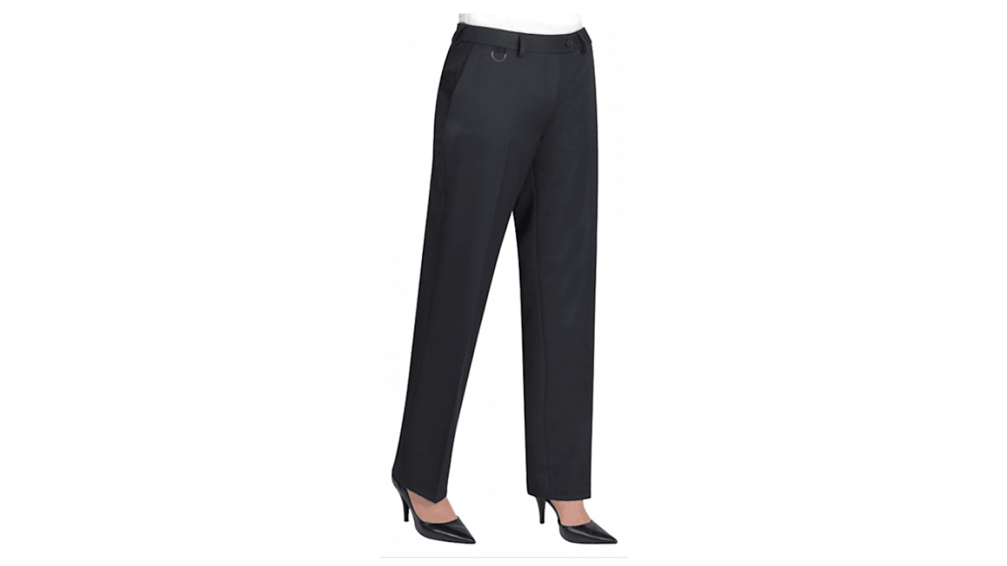 Brook Tavener 2256 Black Women's 100% Polyester Durable Trousers 34in, 85.6cm Waist