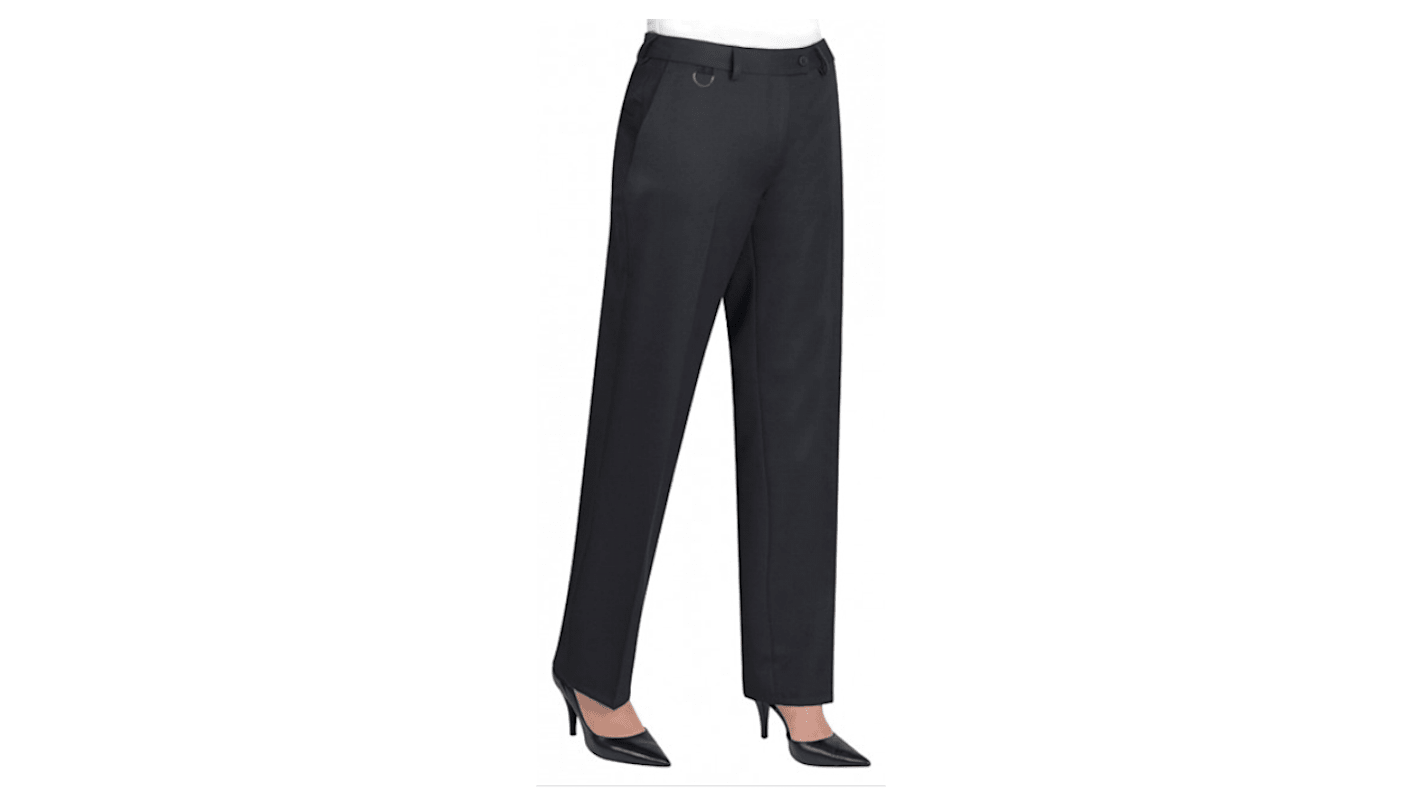 Brook Tavener 2256 Black Women's 100% Polyester Durable Trousers 38in, 95.6cm Waist