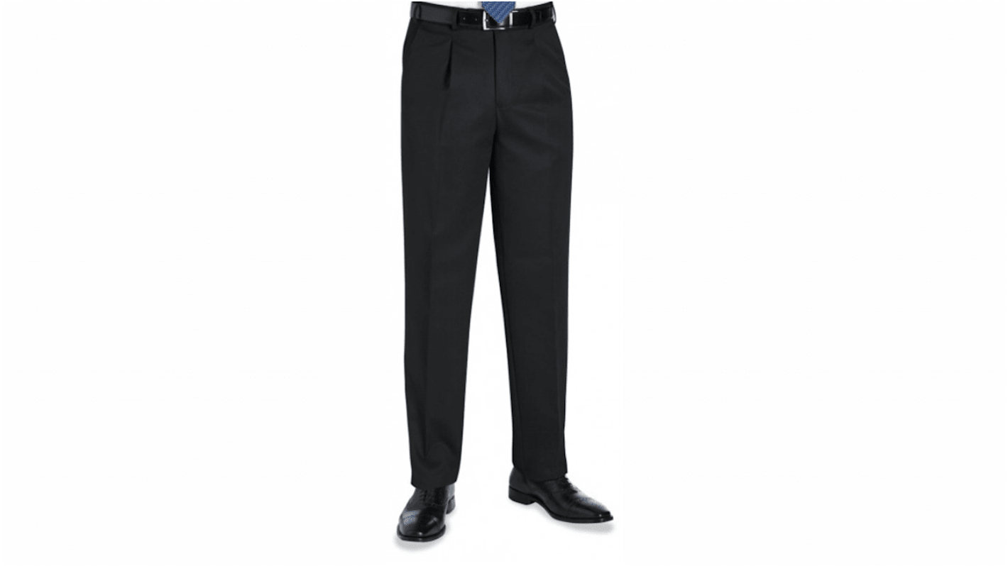 Brook Tavener 8515 Black Trousers Male, Size 30 30in W