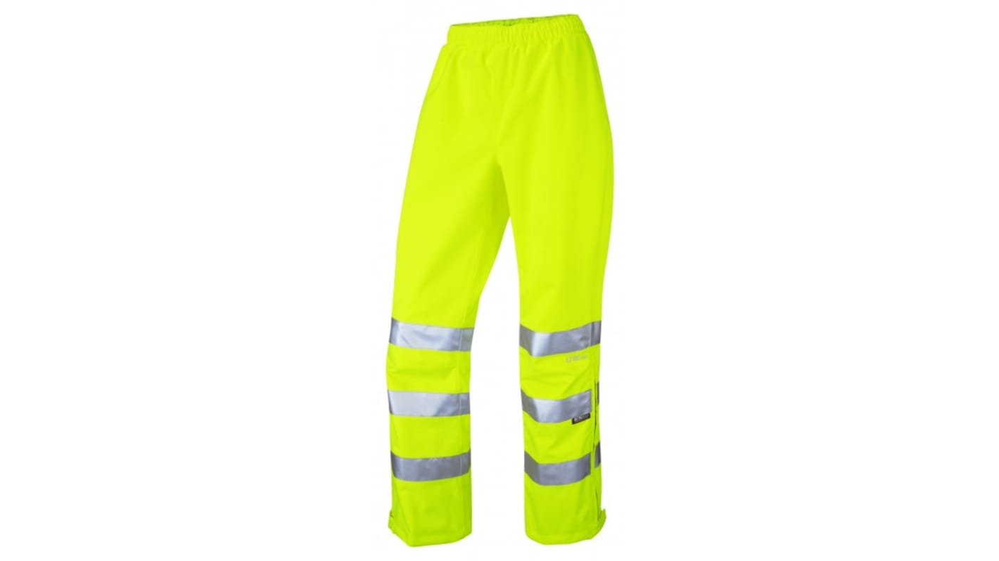 Pantaloni di col. Colore giallo Leo Workwear LL02-Y, 114 → 122cm per donna, Traspirante, alta visibilità