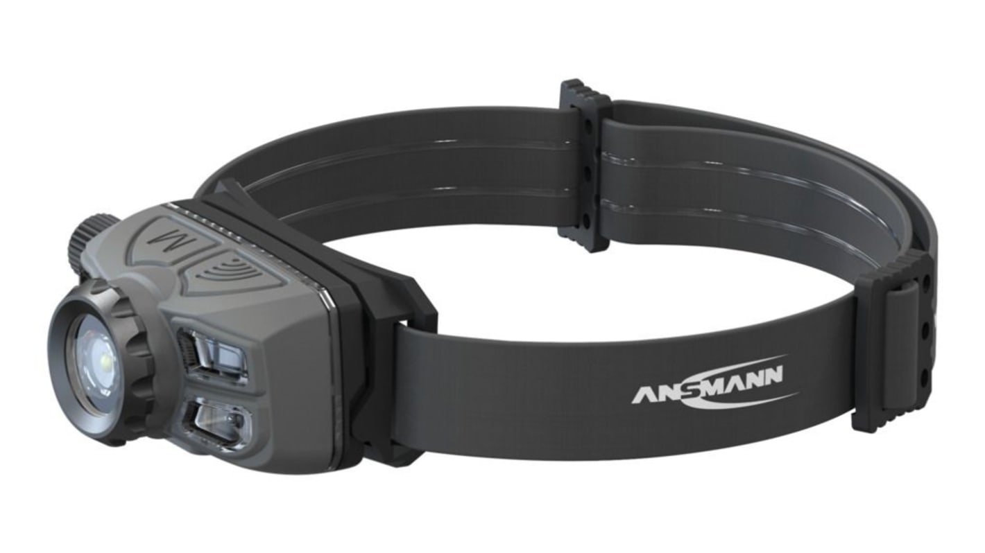 Torcia da testa LED Ricaricabile Ansmann, fascio Da spot a diffuso, 450lm