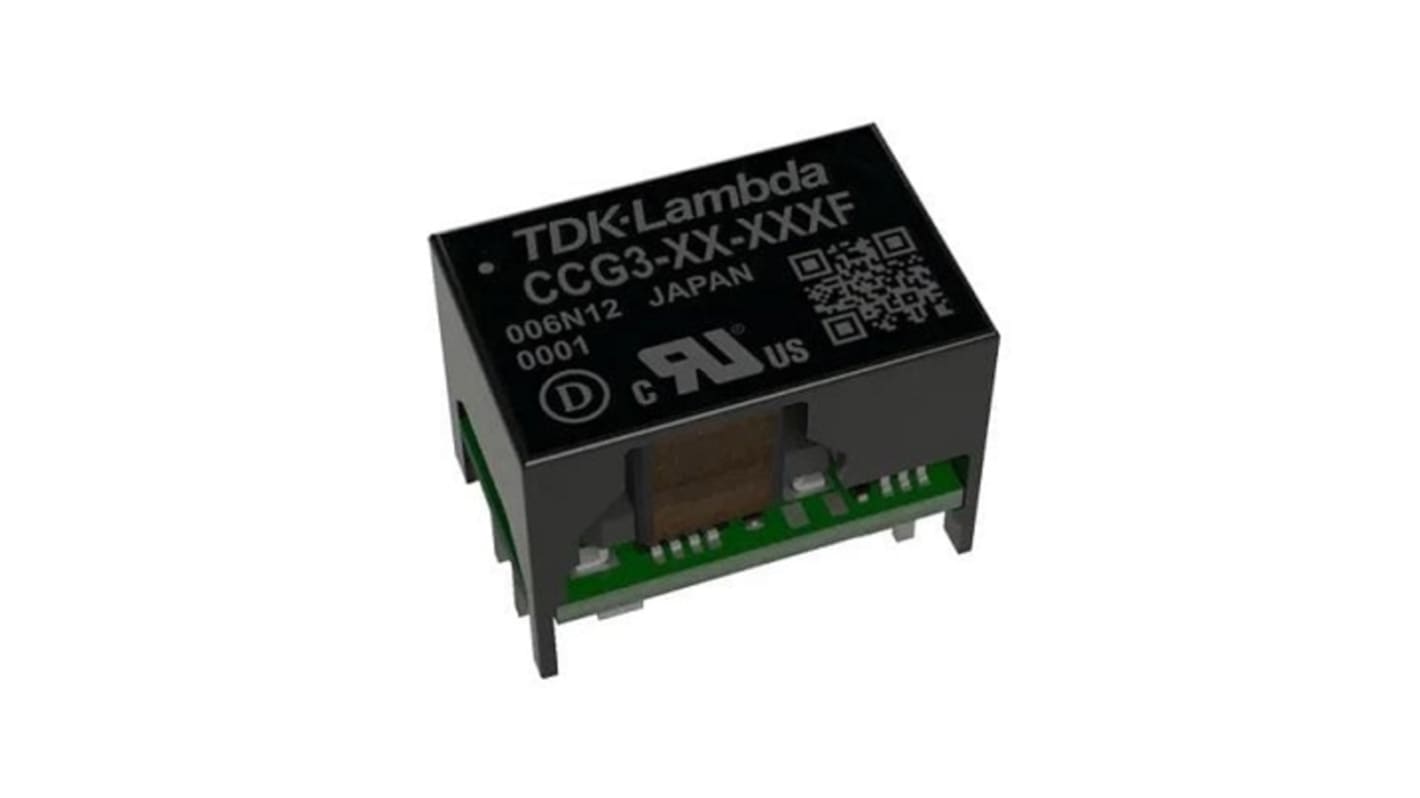 TDK-Lambda CCG Isolated DC-DC Converter, 5V dc/, 18 → 76 V dc Input, 3W, Through Hole