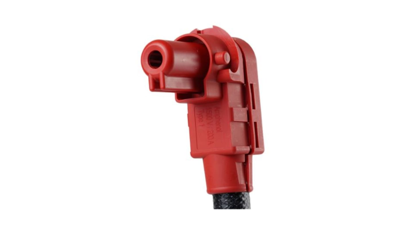 Amphenol Industrial 90° Cable Socket, 200A, Batterymate, Screw