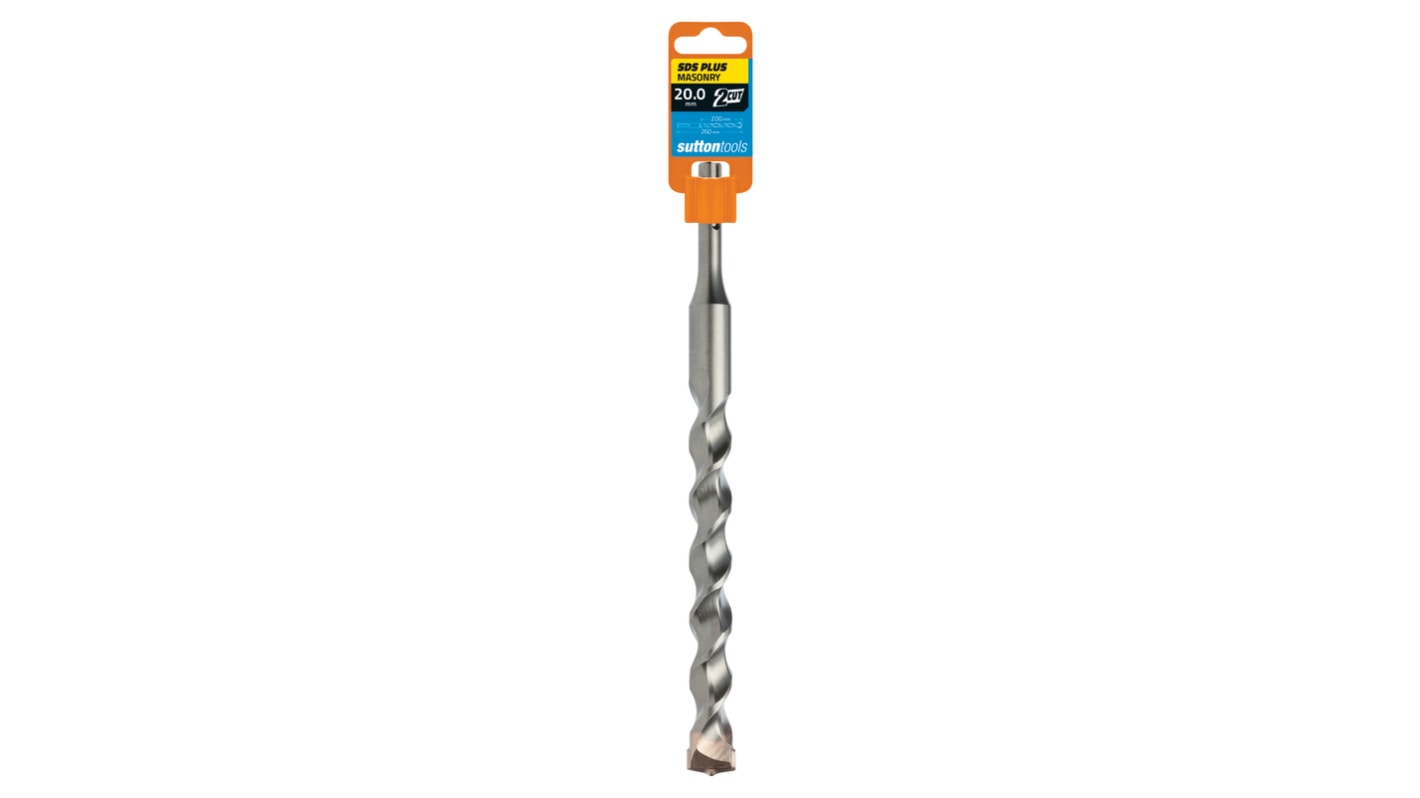 Sutton Tools Carbide Tipped Masonry Drill Bit for Masonry, 20mm Diameter, 260 mm Overall