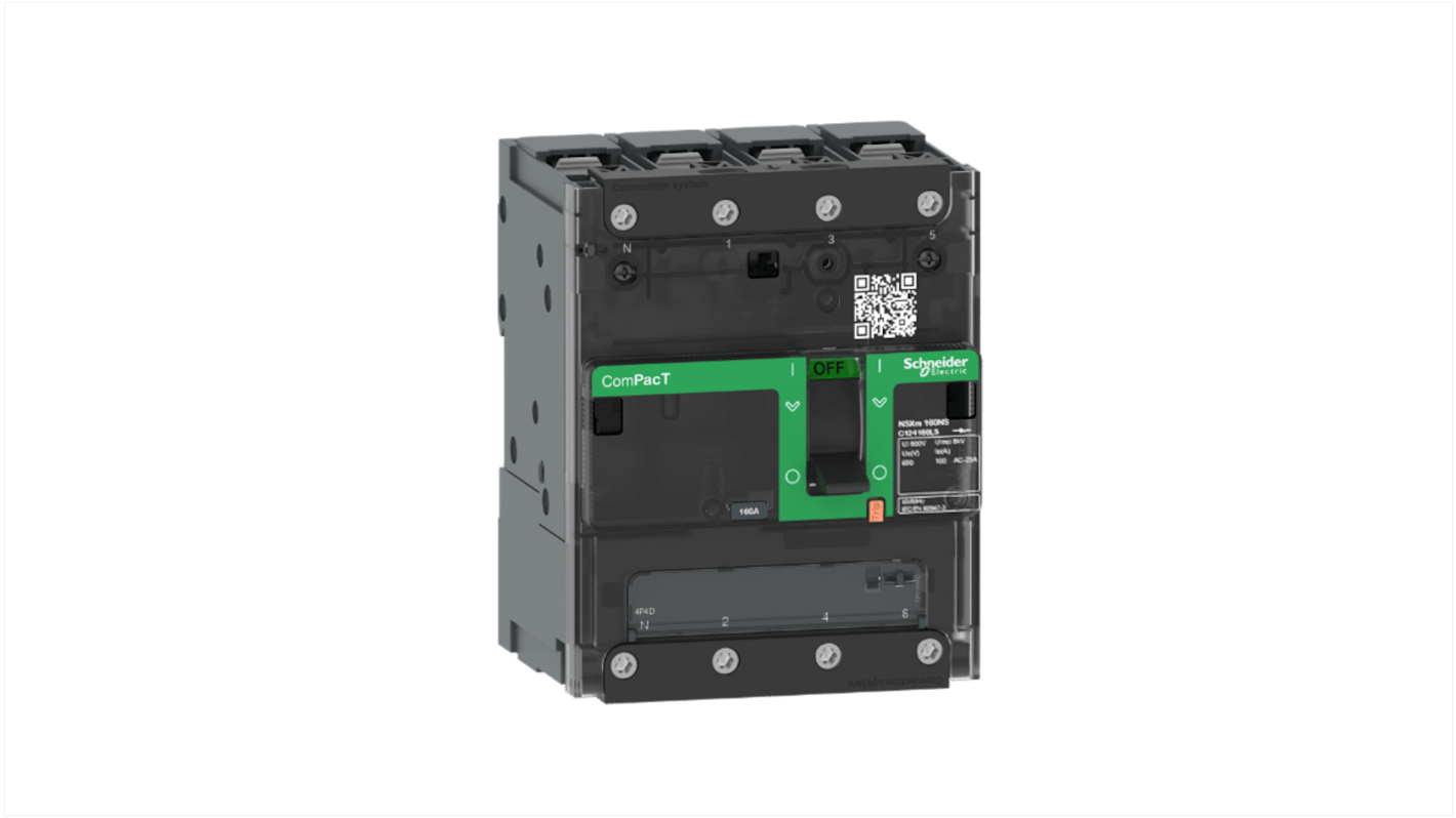 Schneider Electric Switch Disconnector, 4 Pole, 100A Fuse Current