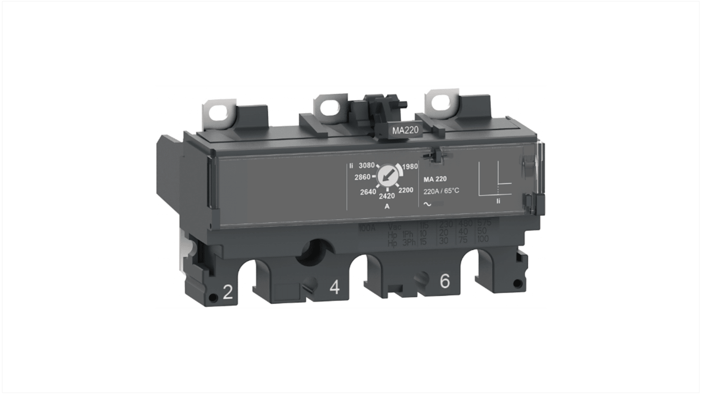 Schneider Electric ComPacT New Generation Trip Unit for use with ComPacT NSX250 Circuit Breakers
