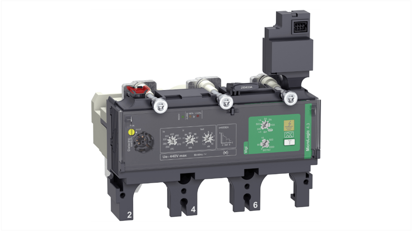 Schneider Electric ComPacT New Generation Trip Unit for use with ComPacT NSX 400/630 Circuit Breakers