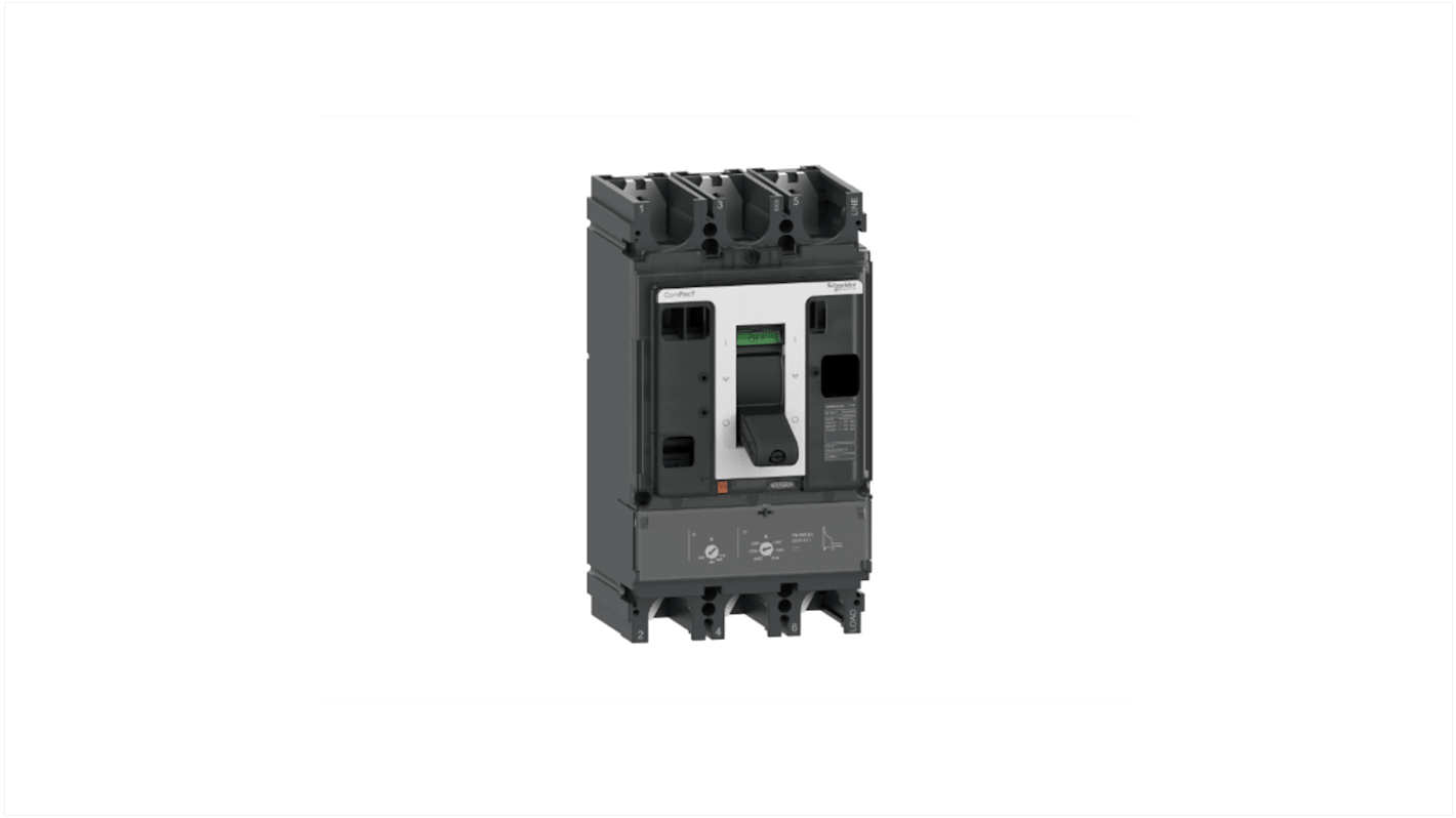 Schneider Electric, ComPacT MCCB 3P 400A, Fixed Mount