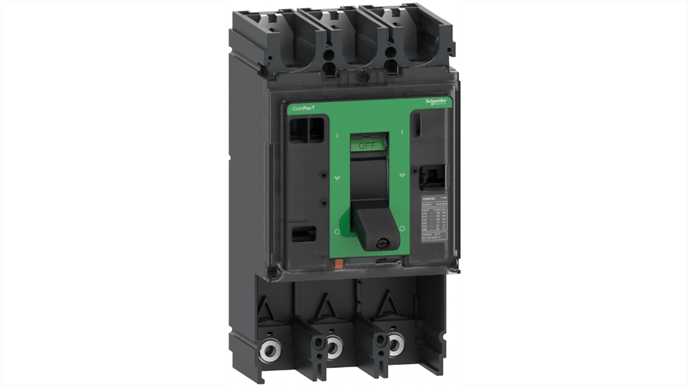 Schneider Electric, ComPacT MCCB 3P 630A, Fixed Mount
