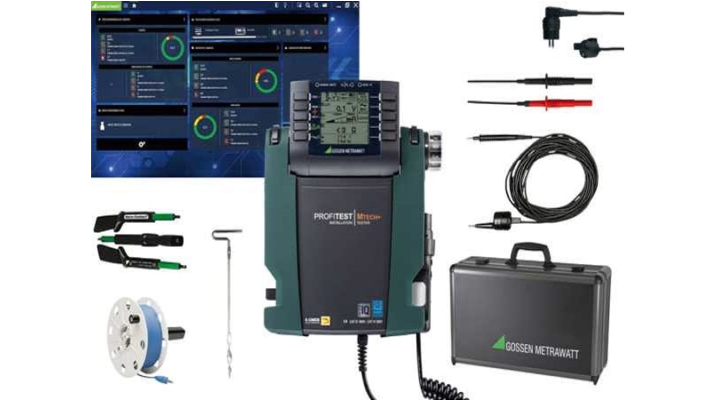 Gossen Metrawatt Master Package TECH+ IQ Multifunktionsprüfgerät Zweidraht, 2-adrig (nicht auslösender Bereich),