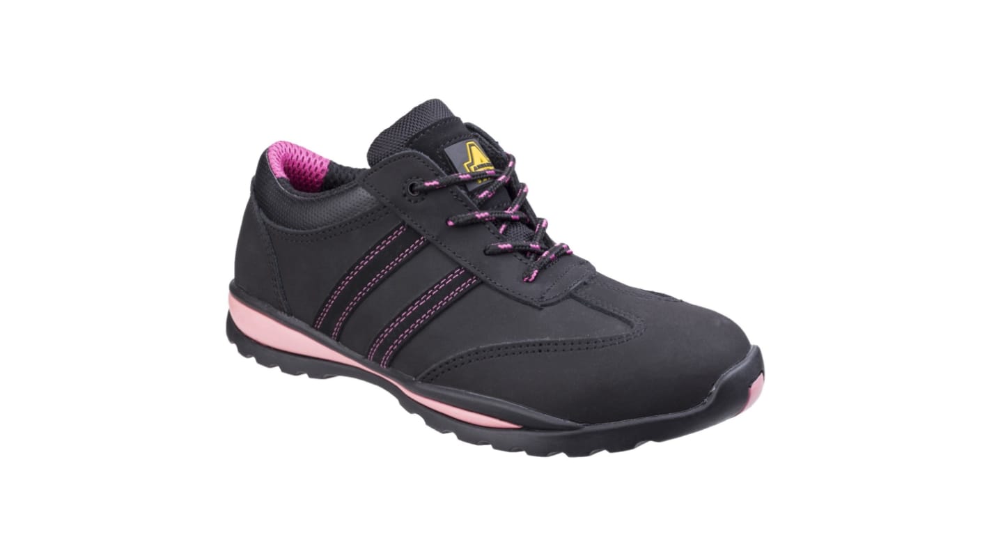 Amblers FS47 Women's Black Toe Capped Safety Shoes, UK 5, EU 38