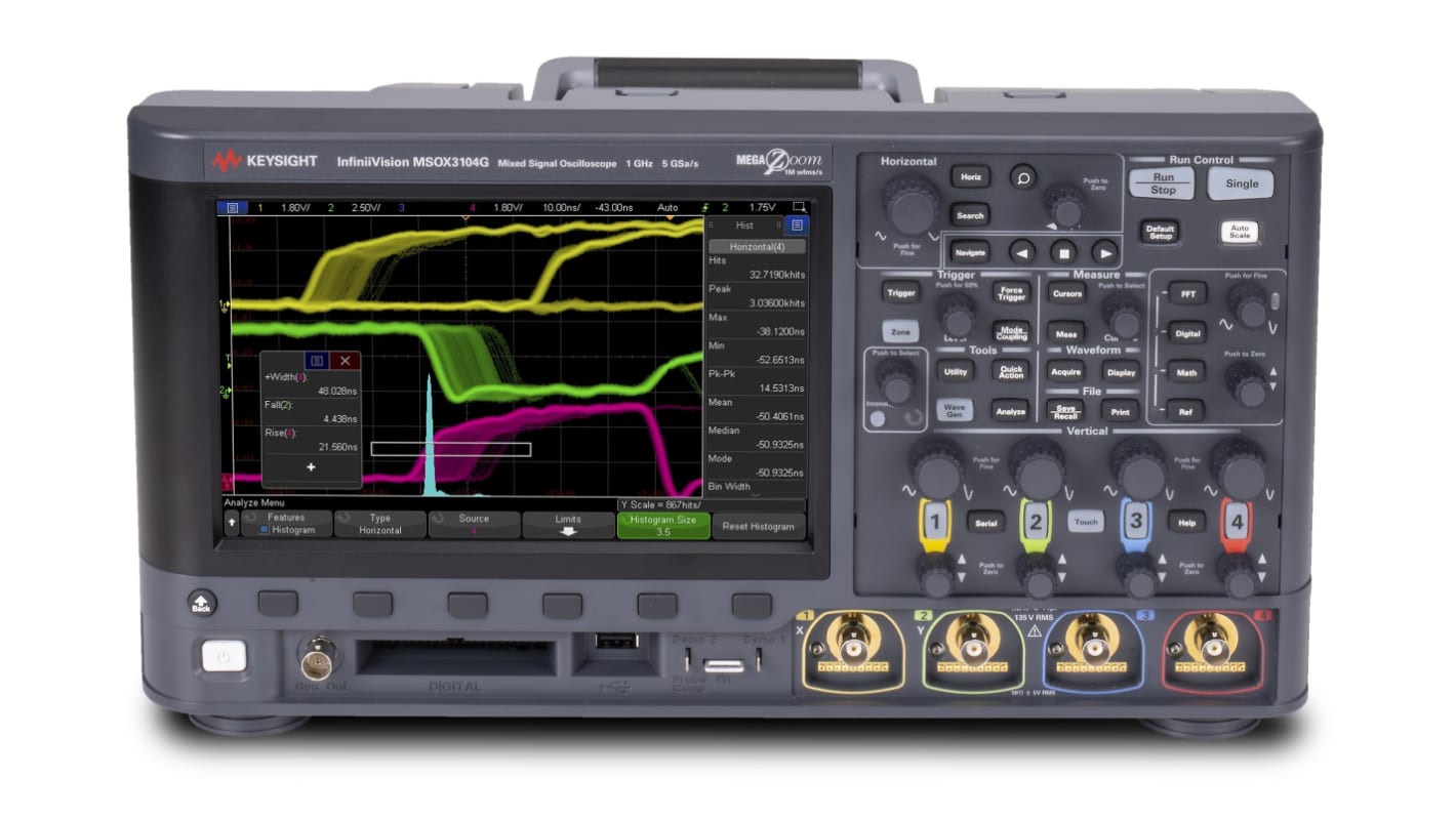Oscilloscope A signaux mixtes Keysight série DSOXT3B, 100 → 350MHz