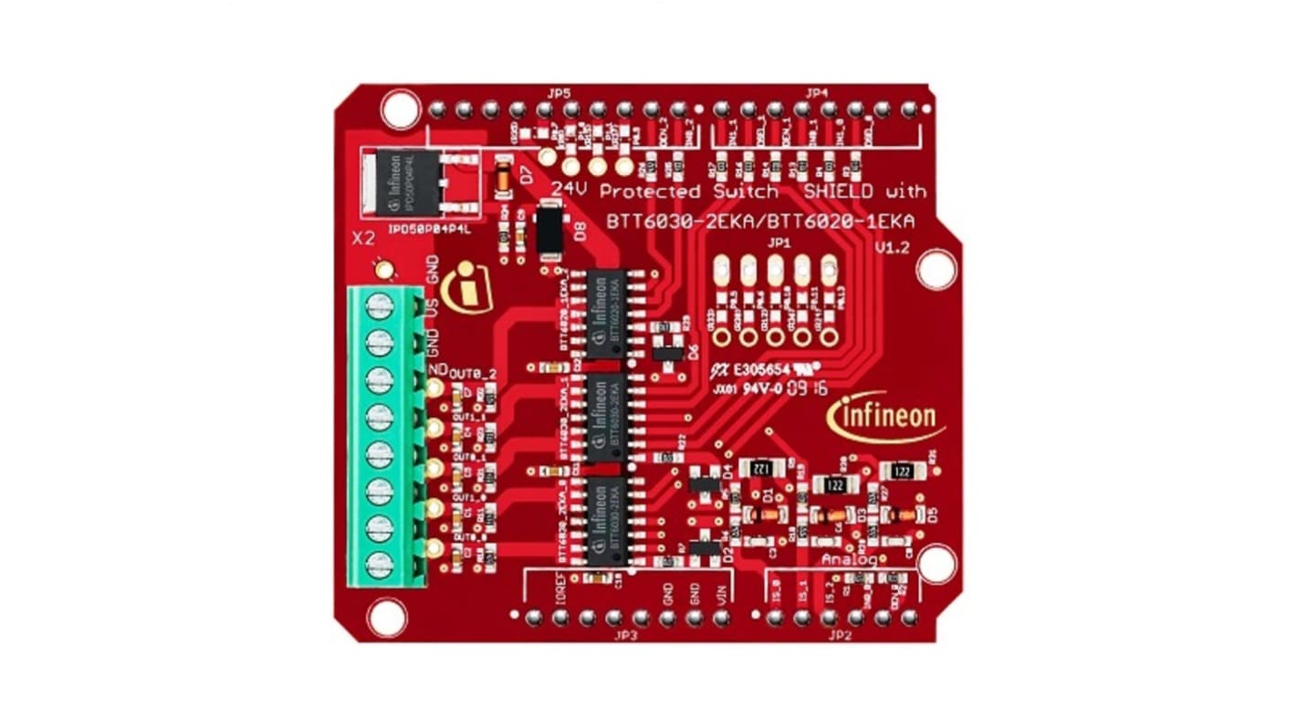 Infineon 24V Protected Switch Shield Microcontroller Evaluation Board 24VSHIELDBTT6030TOBO1