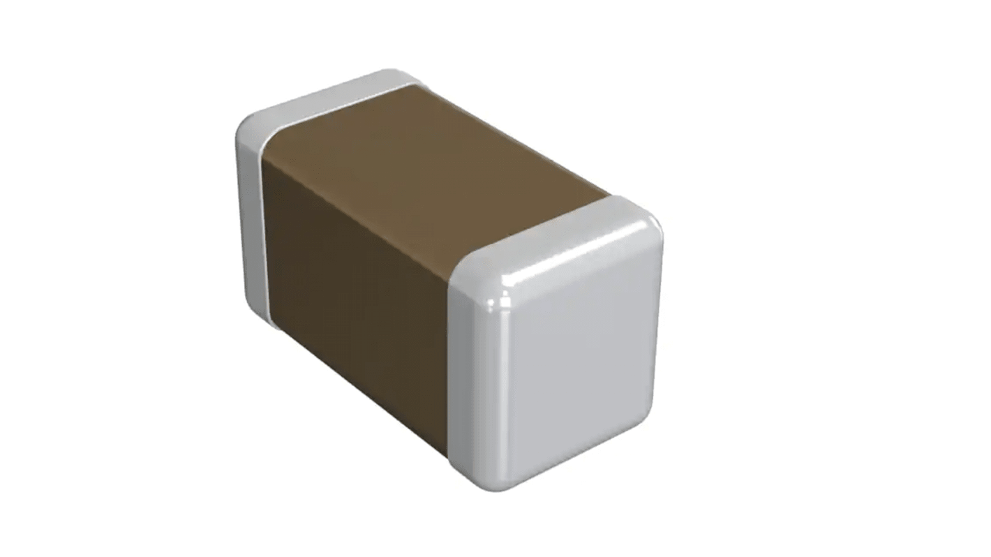 Condensatore ceramico multistrato MLCC, 0402 (1005M), 22nF, 25V cc, SMD, X7R