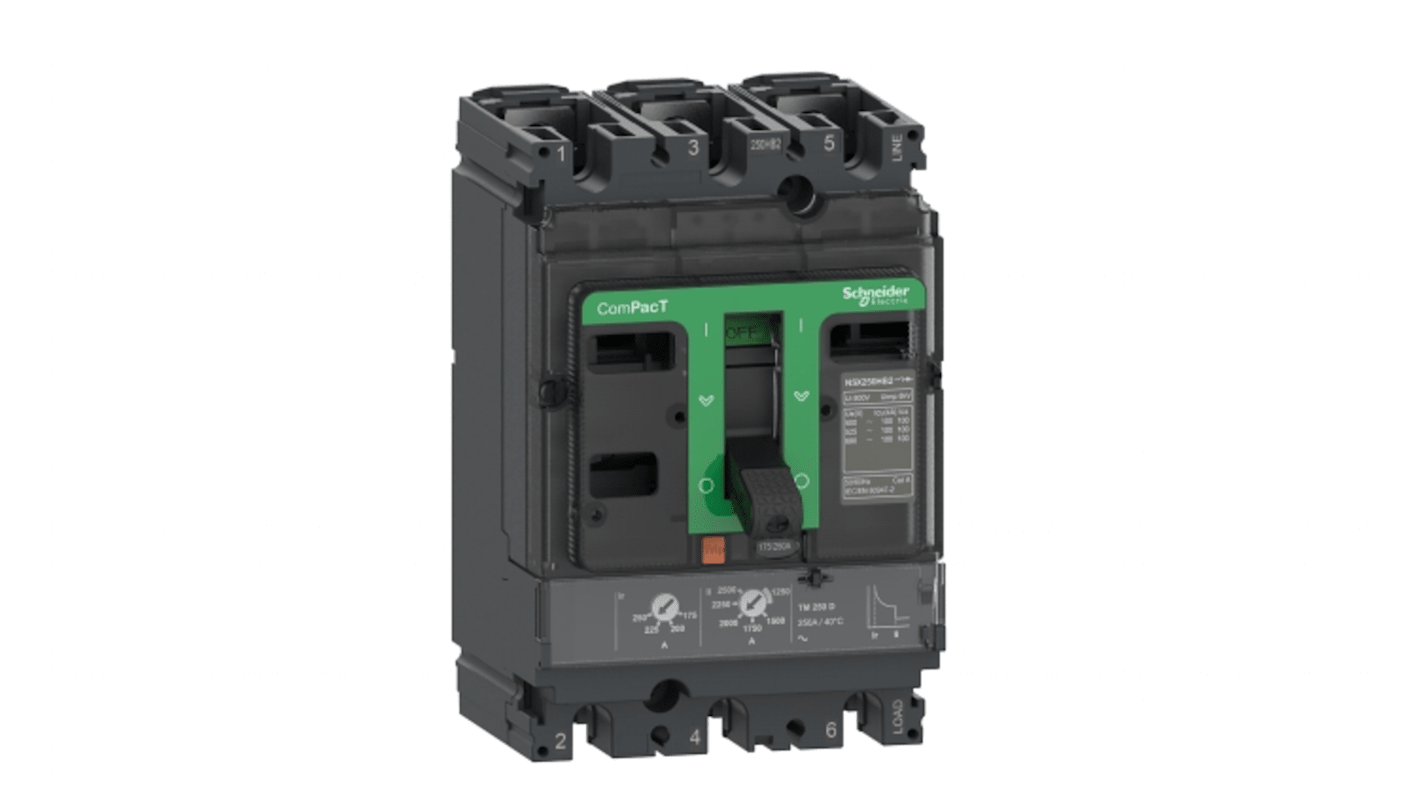 Schneider Electric, ComPacT MCCB 3P 40A, Fixed Mount