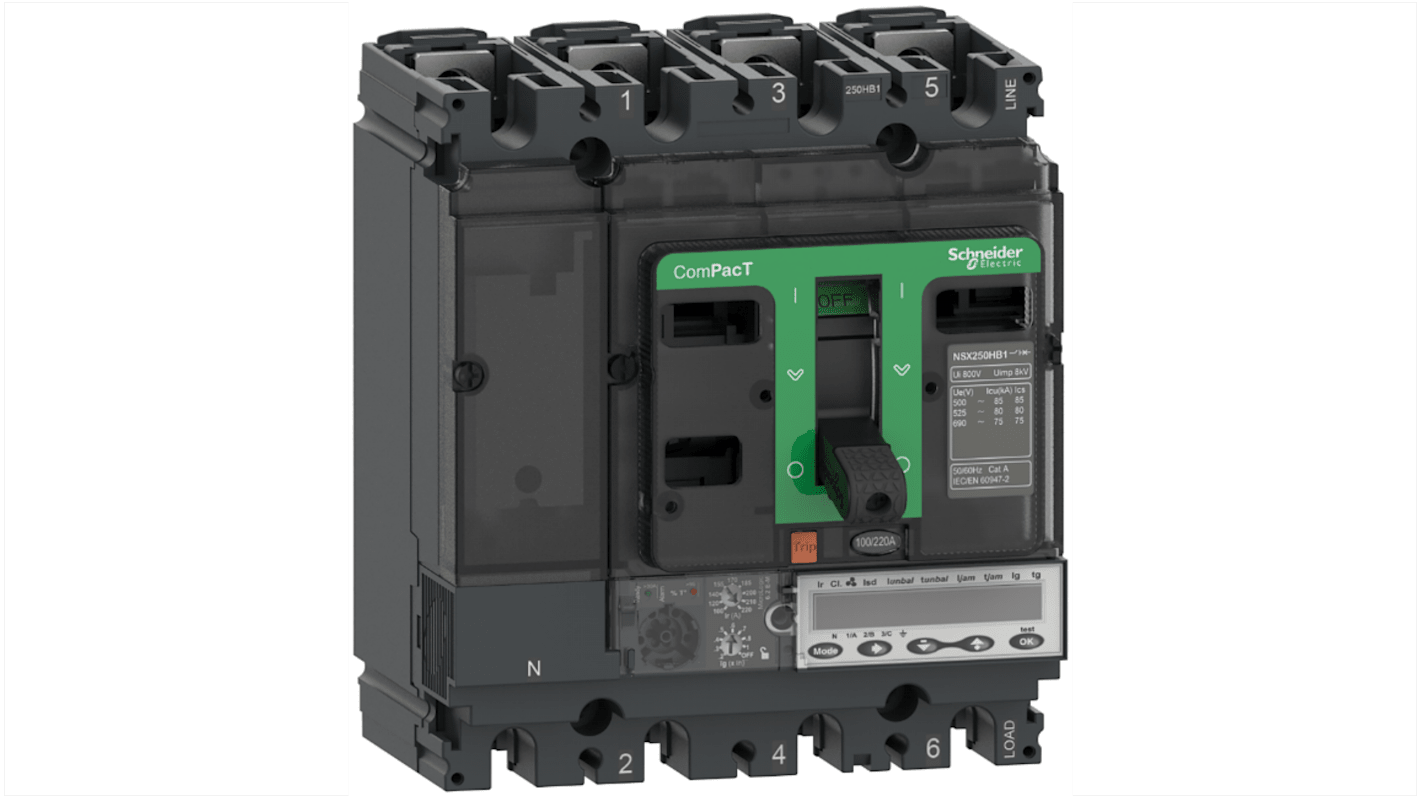 Schneider Electric, ComPacT MCCB 3P 25A, Fixed Mount