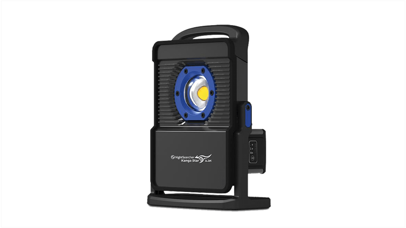 Nightsearcher Rechargeable LED Work Light, 2200 lm, Type G - British Plug, 240 V, IP65