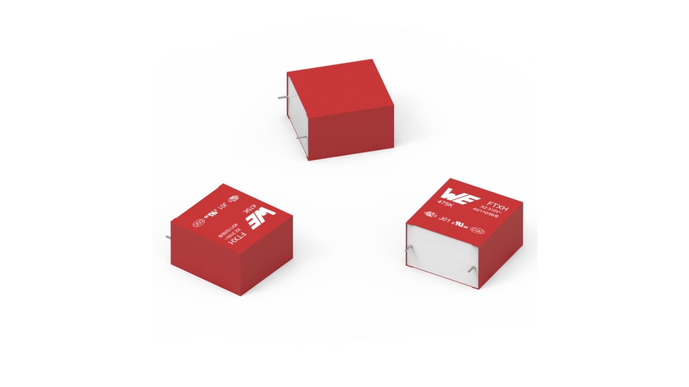 Würth Elektronik WCAP-FTXH Folienkondensator 560nF 10% / 310V ac, THT