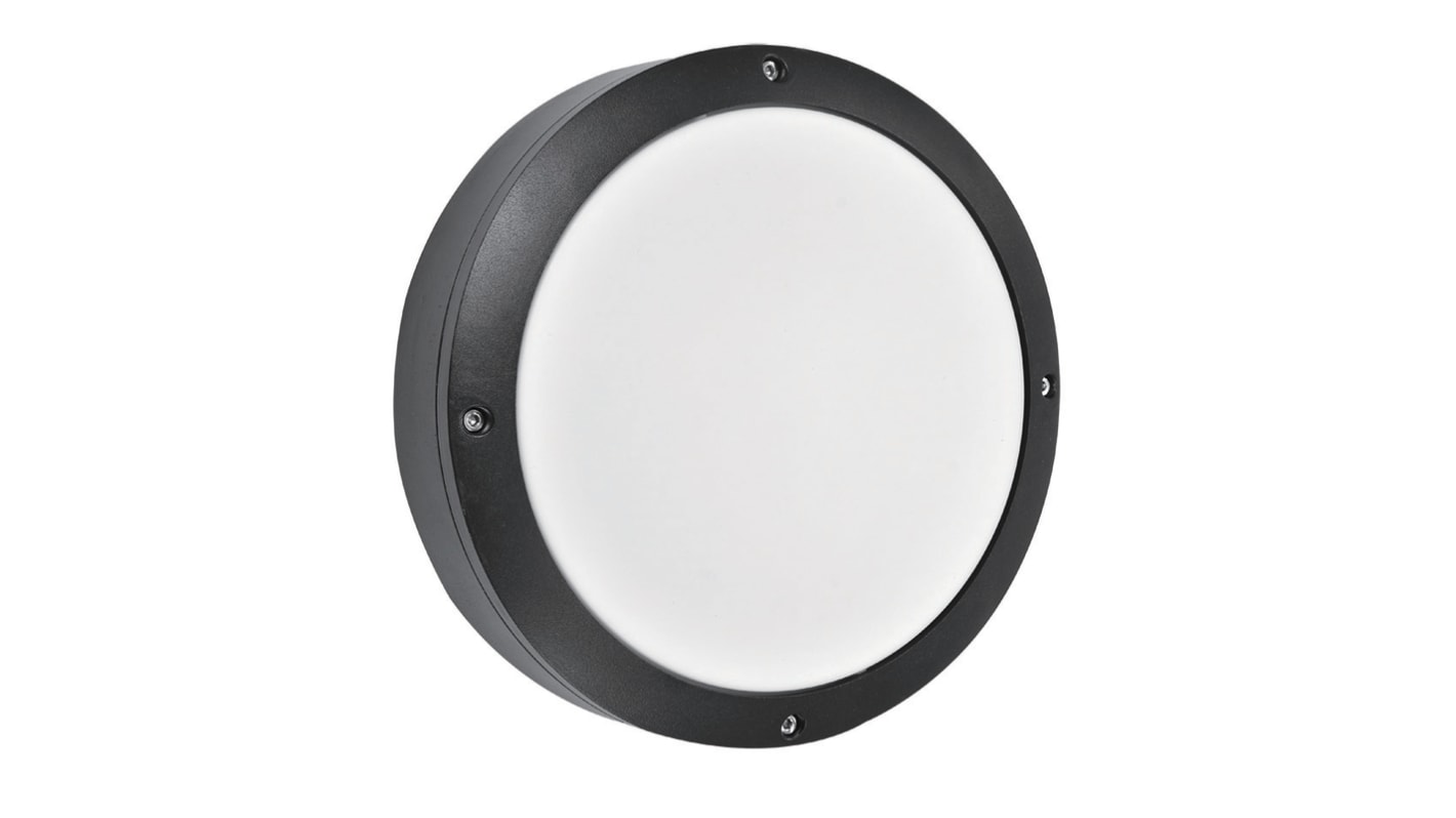 PowerLED Round LED Bulkhead Light, 18 W, 240 V ac, IP65