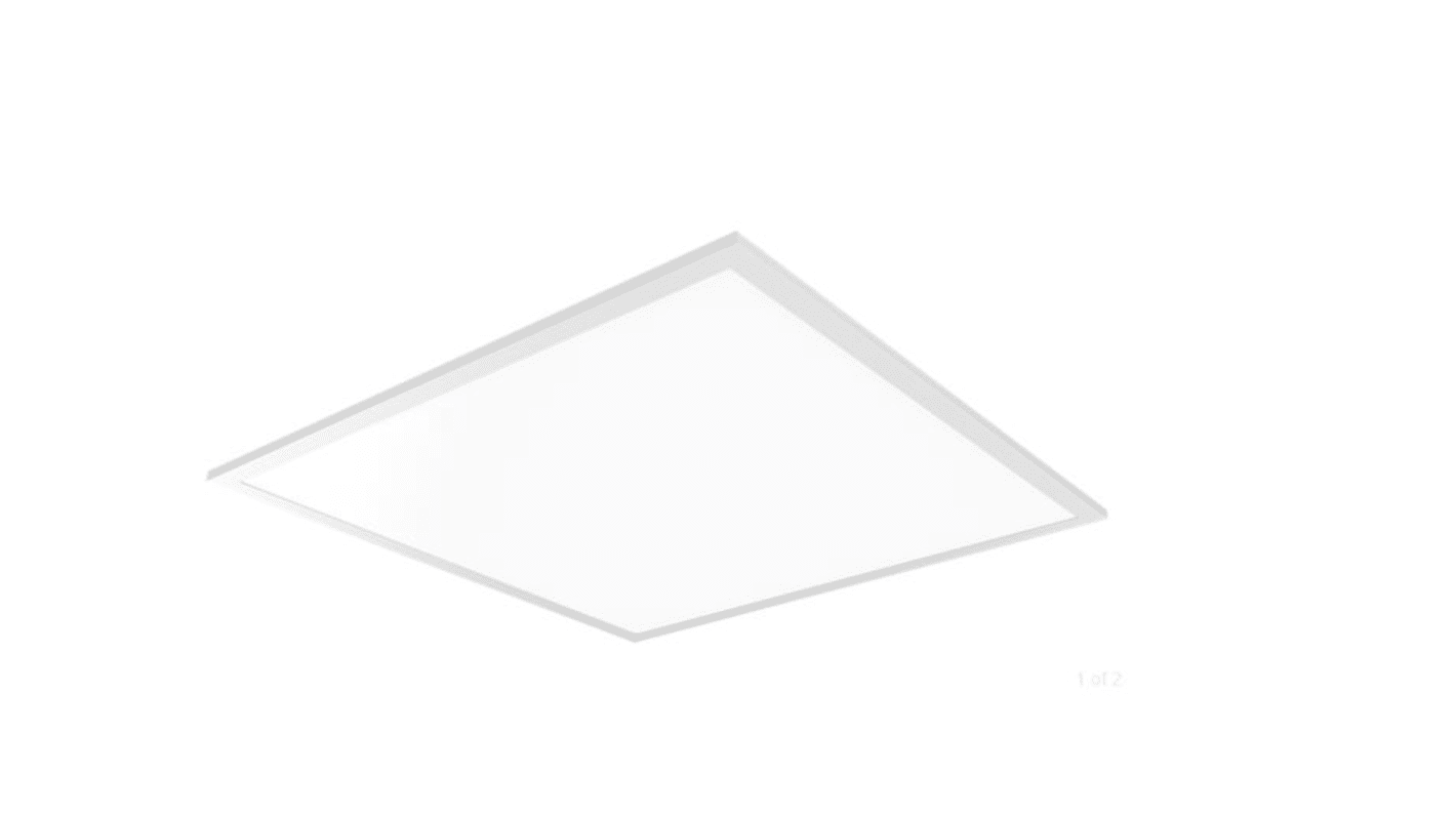 Panel LED Cuadrado PowerLED, 40 W, Blanco Frío, 3500 lm/W, long. 23,42 pulg. x anch. 595 mm