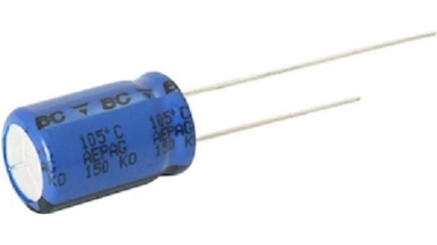 Vishay 1500μF Aluminium Electrolytic Capacitor 25V dc, Radial, Through Hole - MAL217256152E3