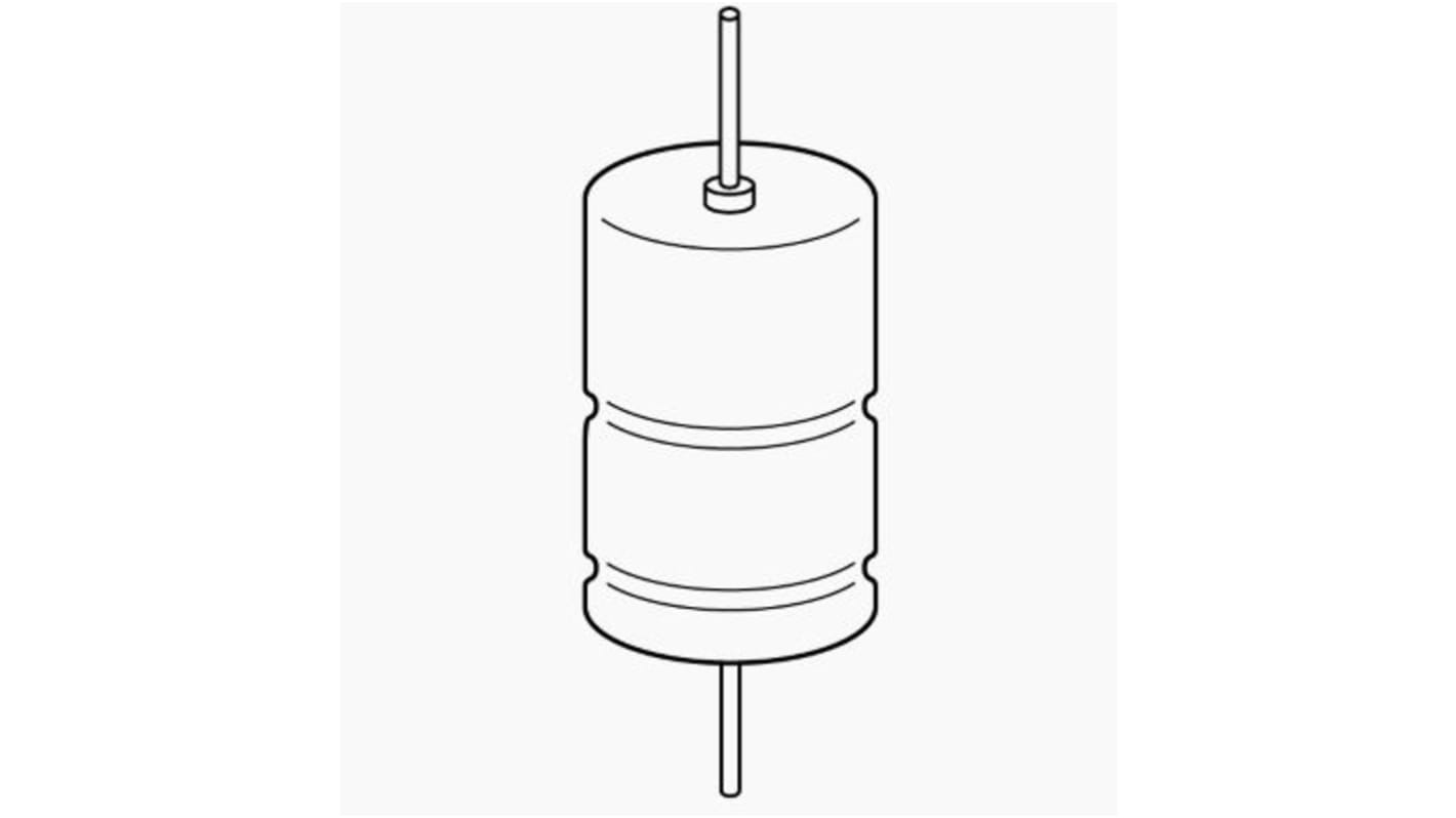 Condensatore EPCOS, 1mF, 100V cc, Assiale, Foro passante