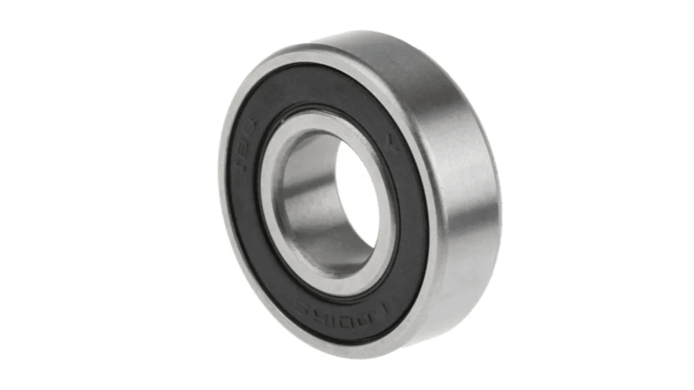 RS PRO 6200-2RS/C3 Single Row Deep Groove Ball Bearing- Both Sides Sealed 10mm I.D, 30mm O.D