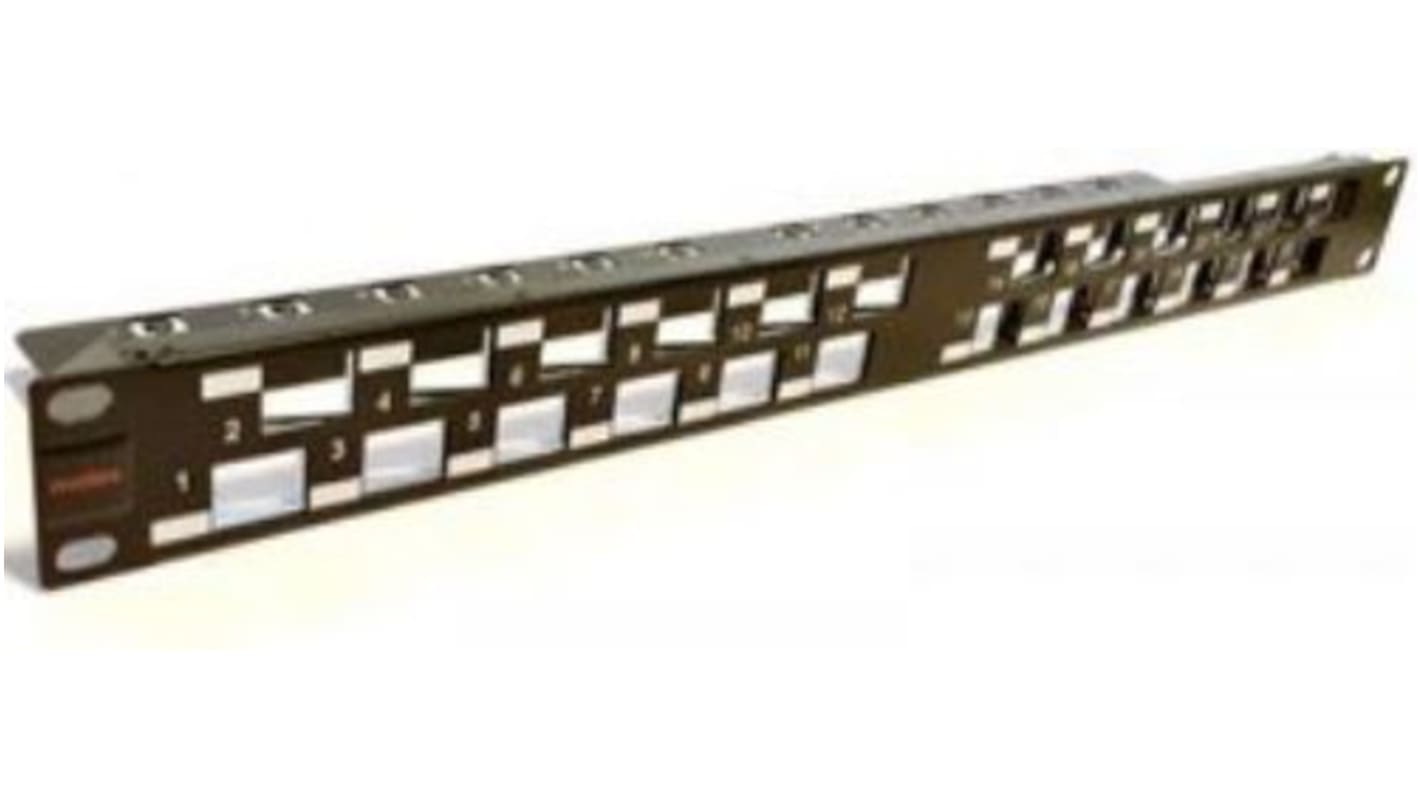 Panel RJ, Cat5e, 24 portów, RJ45, UTP, 1U