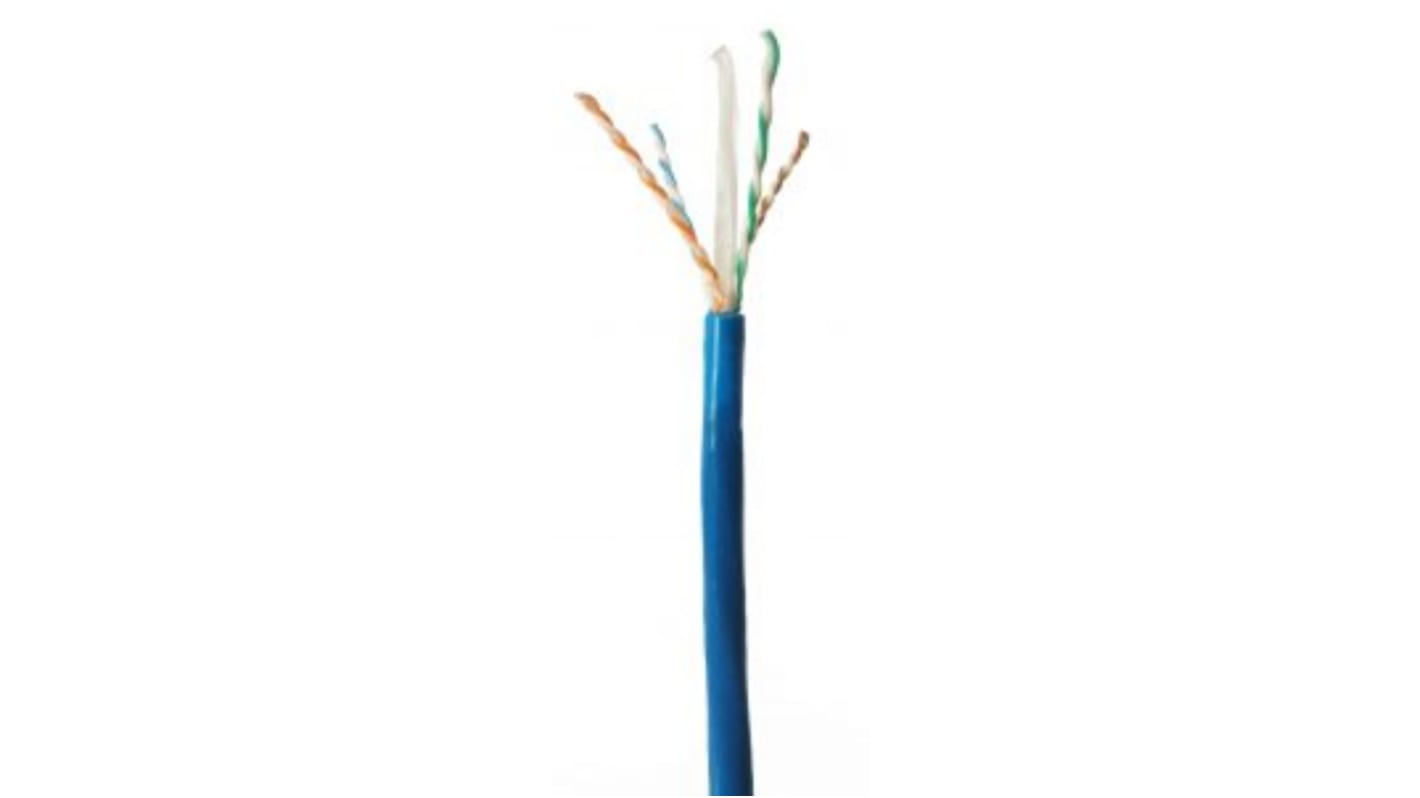Cable Ethernet Cat6 U/UTP Molex Premise Networks de color Azul, long. 305m