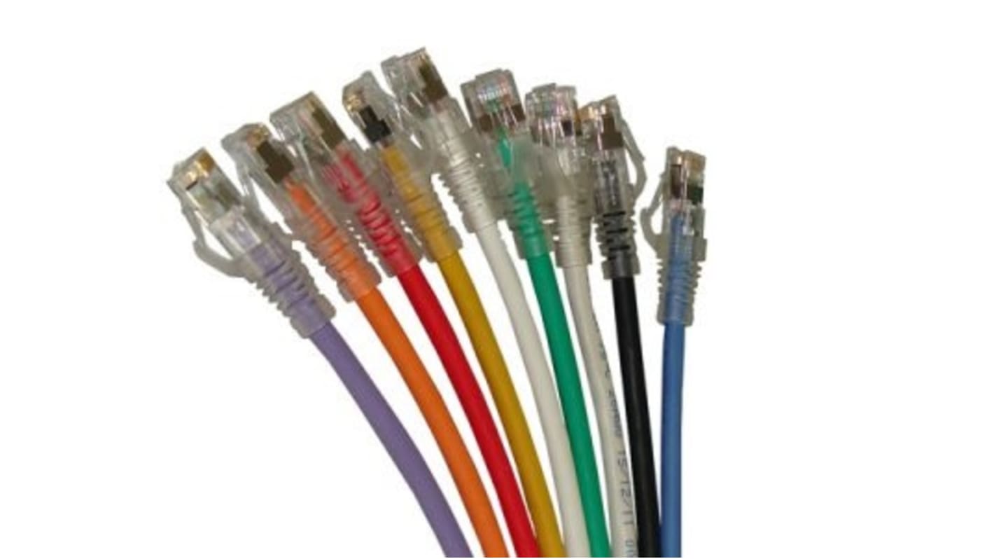 Molex Premise Networks, 5m Cat6a, Blue RJ45 to RJ45, F/UTP, Terminated