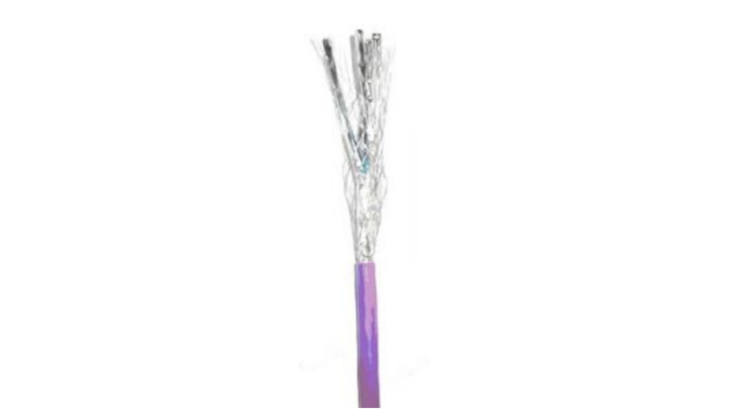 Cable Ethernet Cat6a S/FTP Molex Premise Networks de color Morado, long. 500m