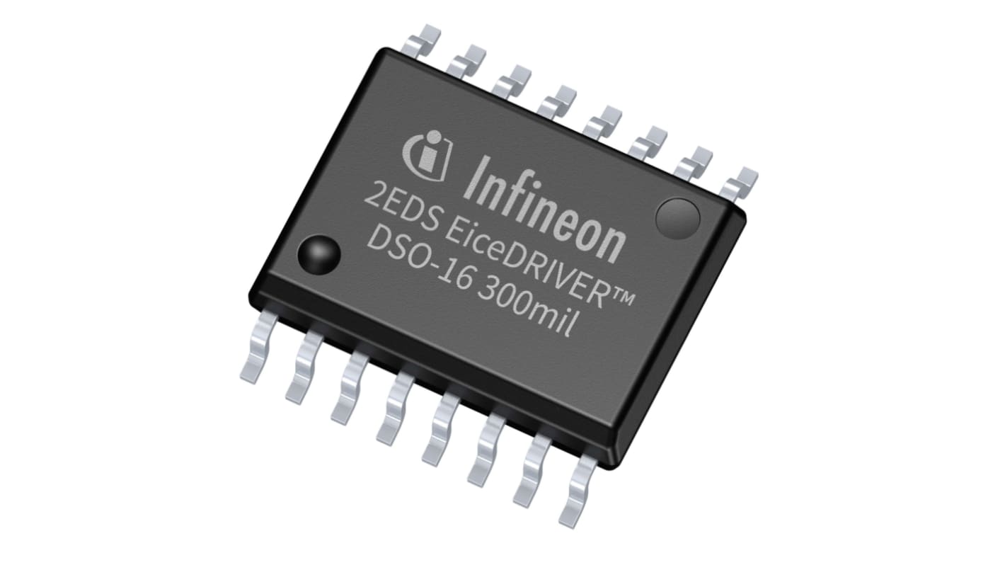 Infineon 栅极驱动模块, DSO-16, 2个驱动器, 16针, 4.5 → 20V电源, 8 A输出