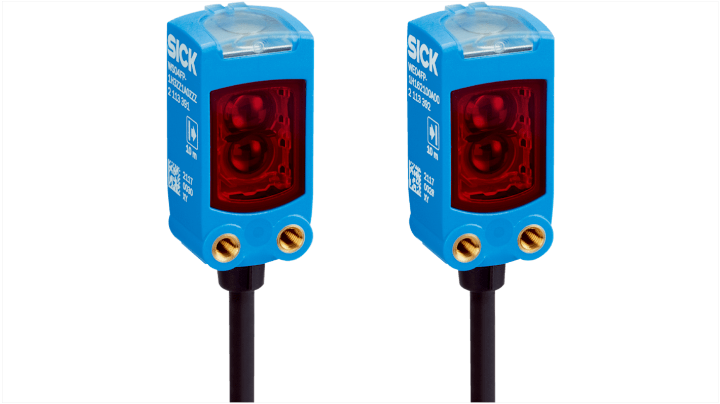 Rs-Online Sensore fotoelettrico Miniaturizzato SICK Attraverso il fascio rilevamento 10 m uscita PNP/NPN