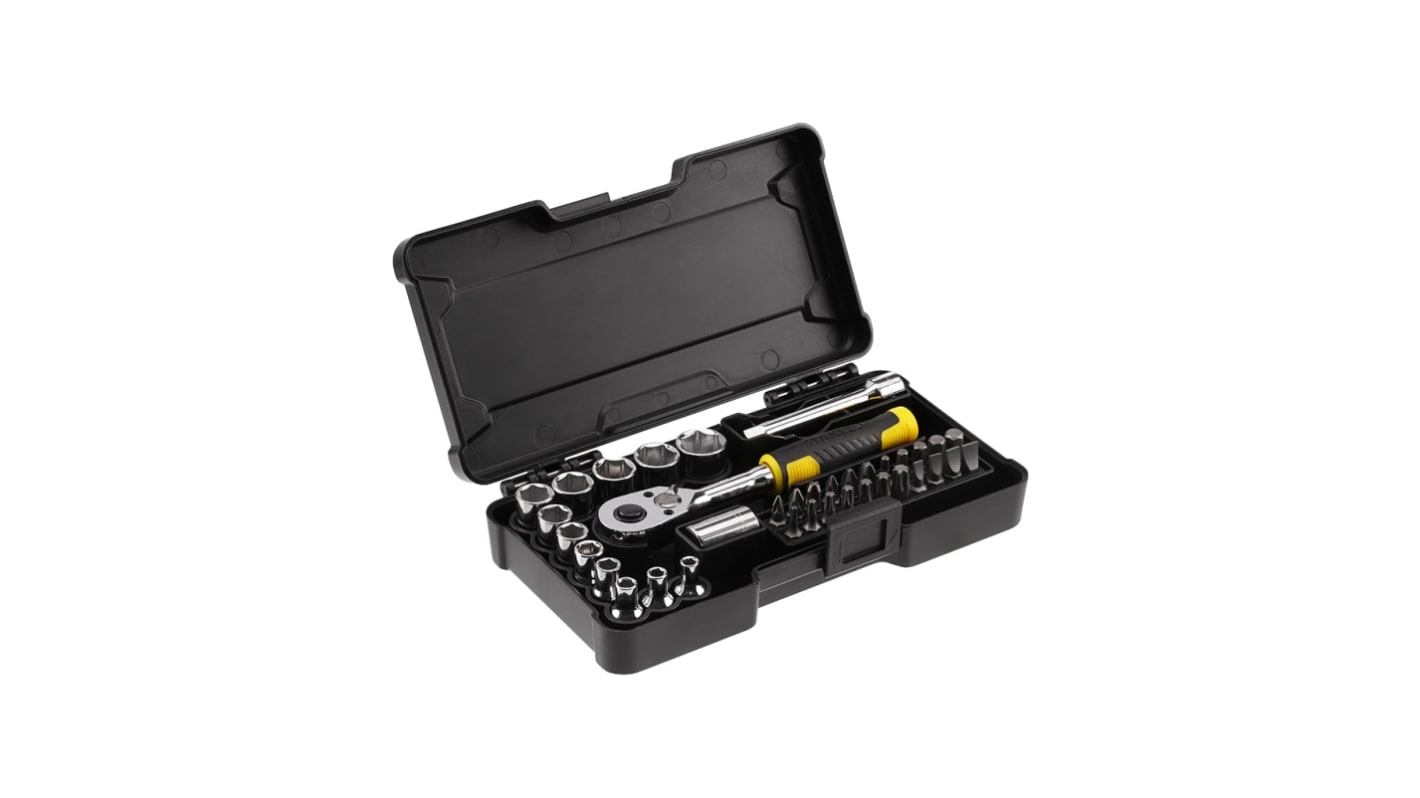 Set di bussole Stanley STMT82, guida quadrata da 1/4 poll.