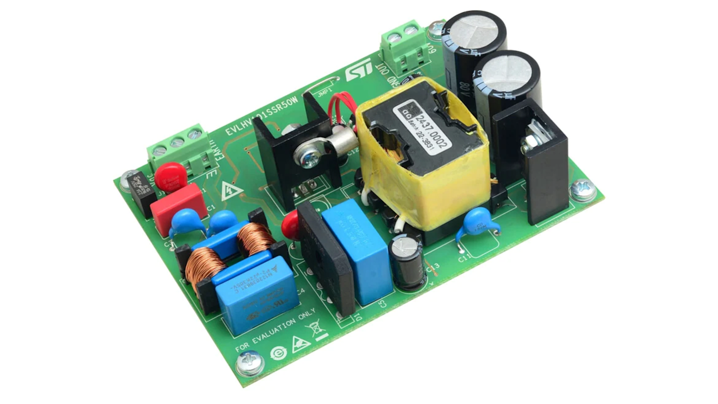 STMicroelectronics ST EVLHV101SSR50W, 电源 转化器模块, 50 W converter芯片