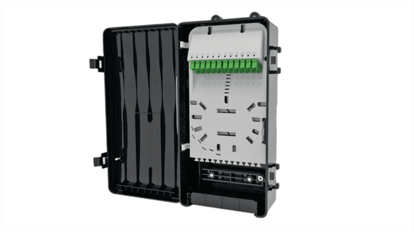 HellermannTyton Connectivity 0口光纤配线架, 单模, 滑动面板