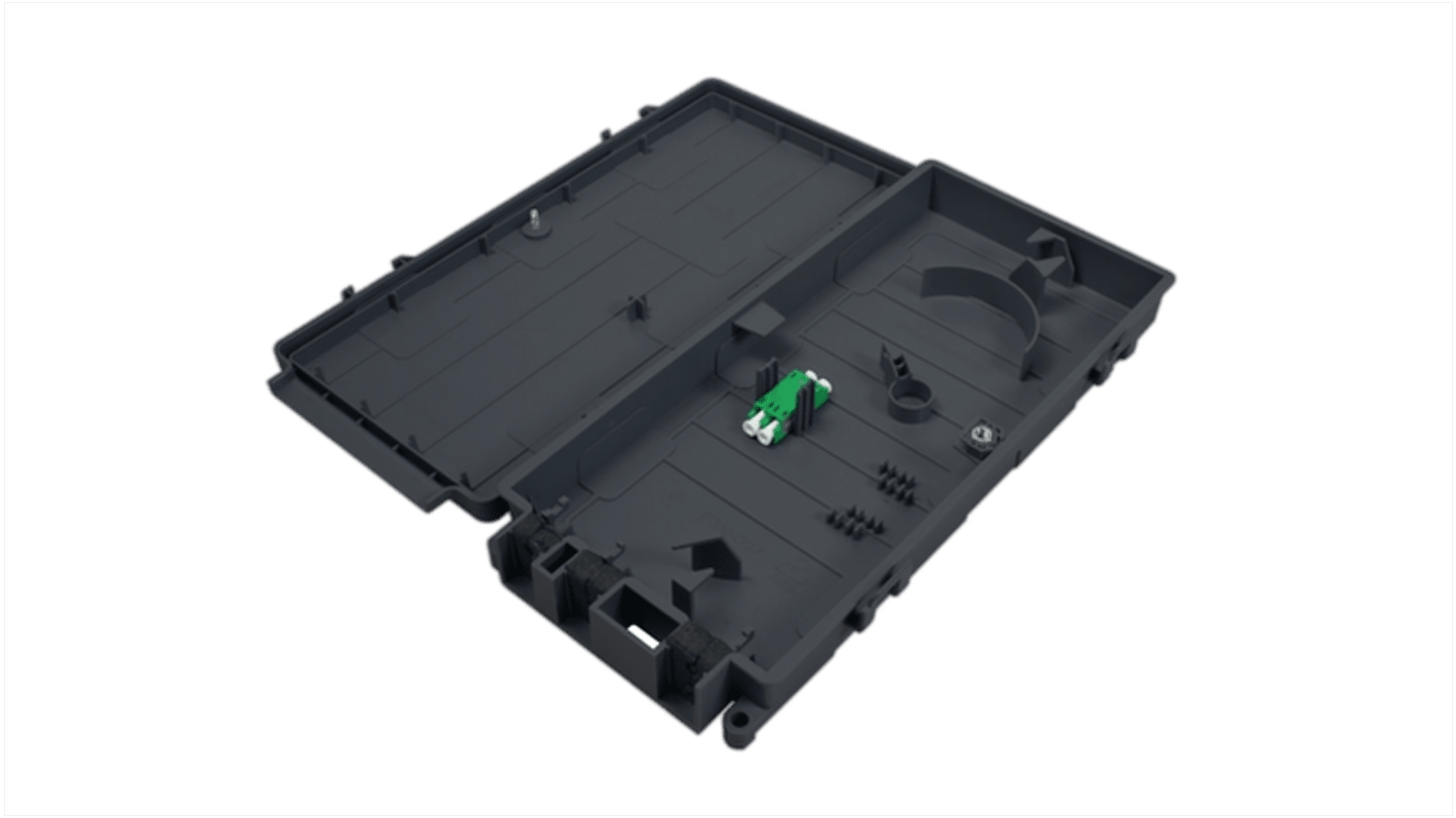 HellermannTyton Connectivity 2 Port LC Single Mode Fibre Optic Patch Panel With 1 Ports Populated